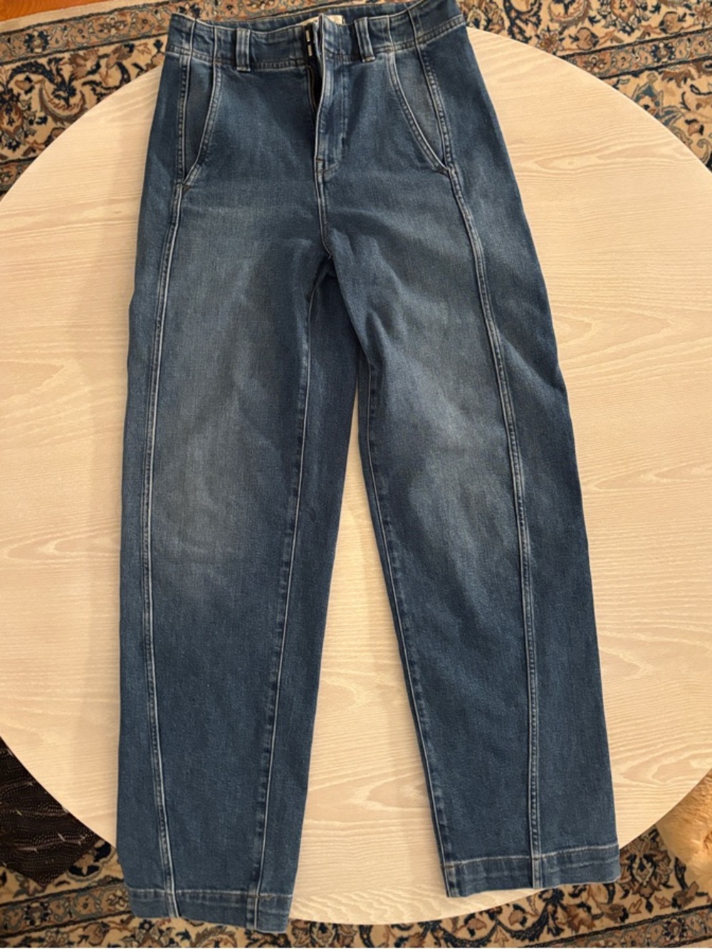 Madewell Relaxed Straight-Leg Jeans in Deep Blue Wash